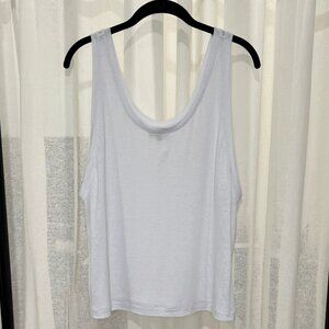 Madewell Semi-sheer White Muscle Tank Top